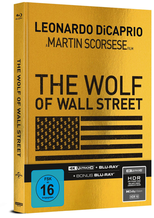 PRE-ORDER: The Wolf of Wall Street – Limited 3-Disc Mediabook – Cover A (4K Ultra HD + Blu-ray/Region B) (Import/Capelight Pictures)