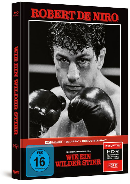 PRE-ORDER: Raging Bull (1972) Limited Edition 3-Disc Mediabook Cover A (4K Ultra HD+Blu-ray+Bonus Blu-ray/Region B)  (Import/Capelight Pictures)