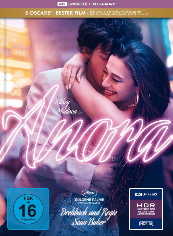 Anora - Limited Edition Mediabook - Cover B (4K Ultra HD + Blu-ray Region B) (Import/Capelight Pictures)