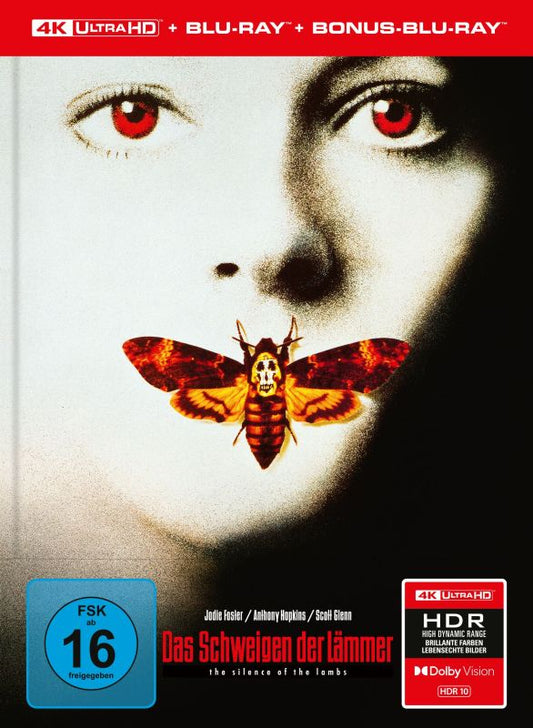 The Silence of the Lambs (1991) – Limited Edition Mediabook Cover A (4K Ultra HD + Blu-ray Region B + Bonus Blu-ray) (Import/Capelight Pictures)