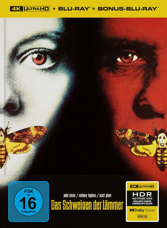 The Silence of the Lambs (1991) – Limited Edition Mediabook Cover B (4K Ultra HD + Blu-ray Region B) (Import/Capelight Pictures)