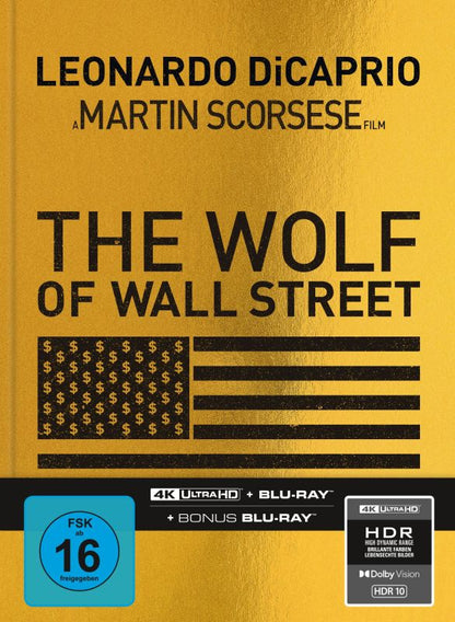 PRE-ORDER: The Wolf of Wall Street – Limited 3-Disc Mediabook – Cover A (4K Ultra HD + Blu-ray/Region B) (Import/Capelight Pictures)