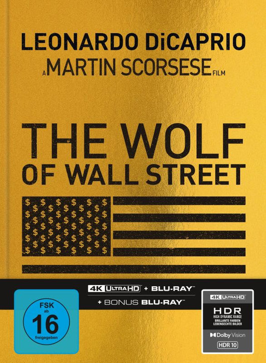 PRE-ORDER: The Wolf of Wall Street – Limited 3-Disc Mediabook – Cover A (4K Ultra HD + Blu-ray/Region B) (Import/Capelight Pictures)