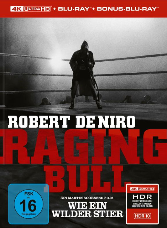 PRE-ORDER: Raging Bull (1972) Limited Edition 3-Disc Mediabook Cover B (4K Ultra HD+Blu-ray+Bonus Blu-ray/Region B)  (Import/Capelight Pictures) (