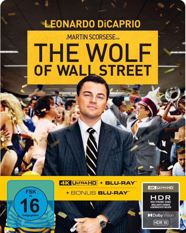 PRE-ORDER: The Wolf of Wall Street – Limited 3-Disc SteelBook® (4K Ultra HD + Blu-ray/Region B) (Import/Capelight Pictures)