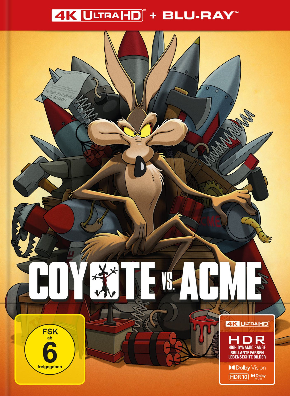 PRE-ORDER: Coyote vs. ACME - Limited 2-Disc Mediabook (4K Ultra HD + Blu-ray/Region B) (Import/Capelight Pictures)