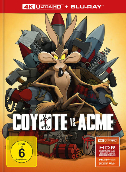 PRE-ORDER: Coyote vs. ACME - Limited 2-Disc Mediabook (4K Ultra HD + Blu-ray/Region B) (Import/Capelight Pictures)