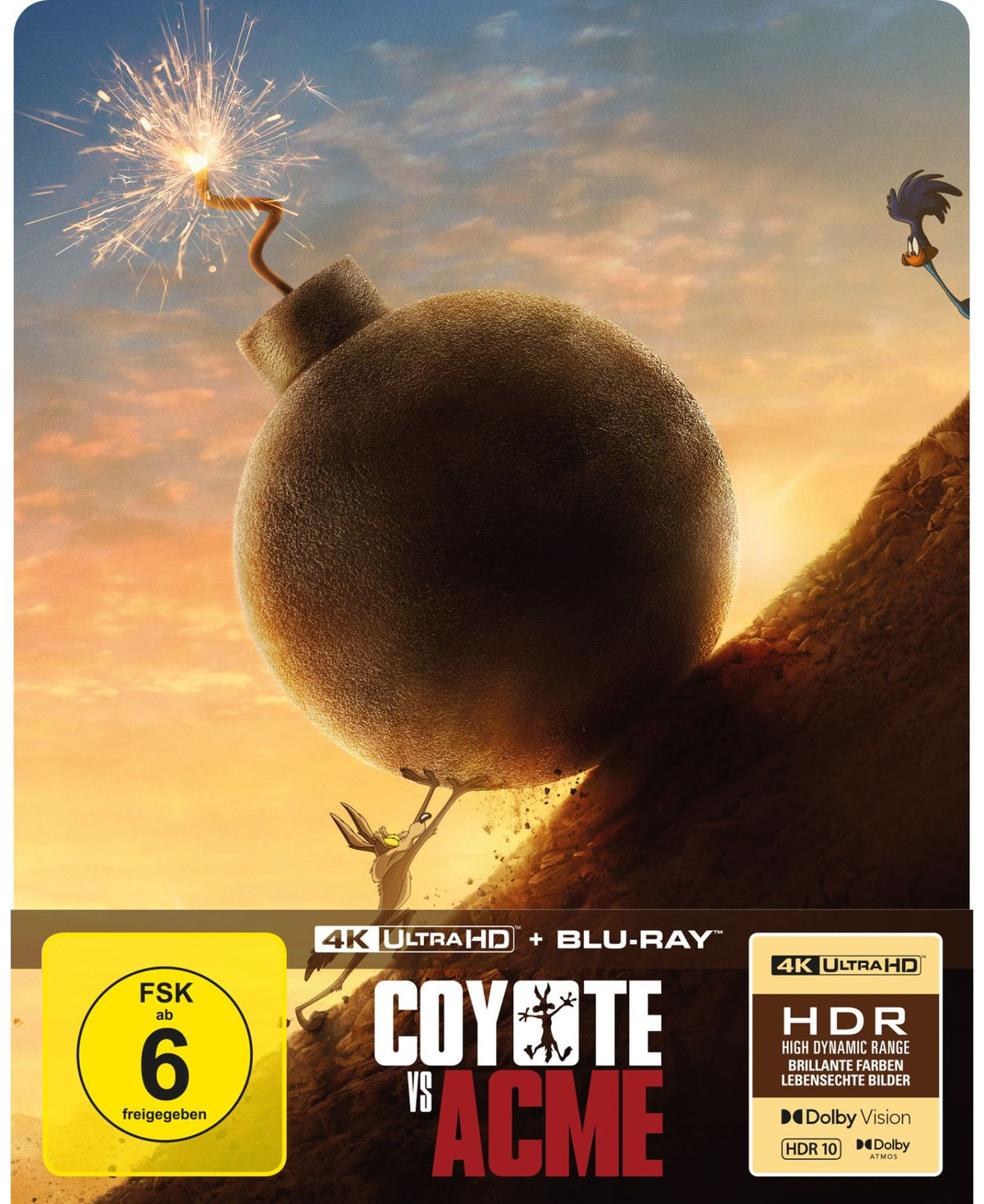 PRE-ORDER: Coyote vs. ACME – Limited 2-Disc SteelBook® (4K Ultra HD + Blu-ray/Region B) (Import/Capelight Pictures)