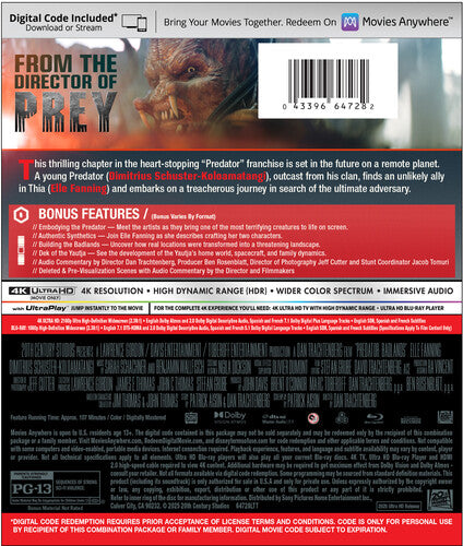Predator: Badlands 4K UHD + Blu-Ray + Digital