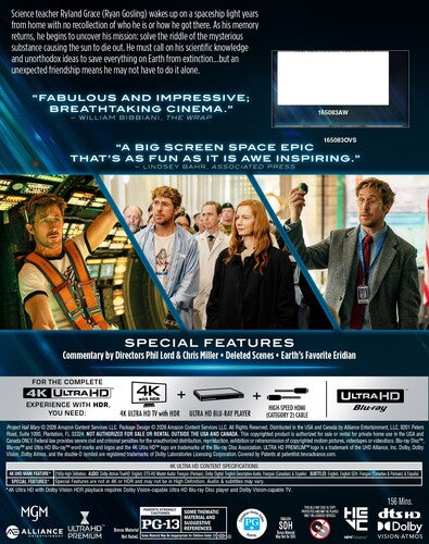 PRE-ORDER: Project Hail Mary 4K UHD