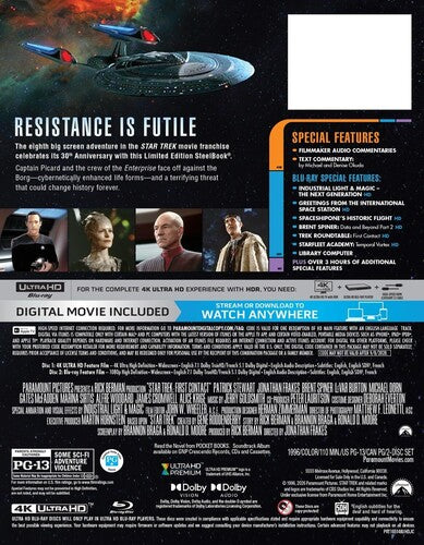 Star Trek VIII: First Contact (30th Anniversary) (Steelbook) 4K UHD + Blu-Ray