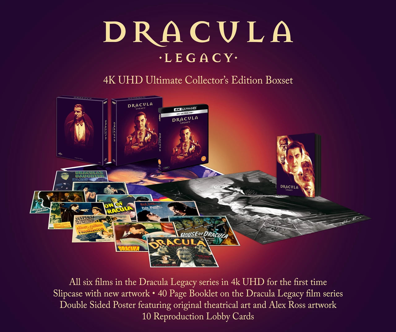 PRE-ORDER: Dracula Limited Ultimate Collectors Edition 4K Ultra HD + Blu-Ray (Region Free)