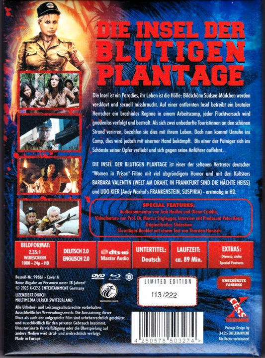 Escape from Blood Plantation - Cover D - Limited Edition Mediabook with Embossed “Leather-Style” Finish - Blu-Ray (Region Free) (Import/ XCess)