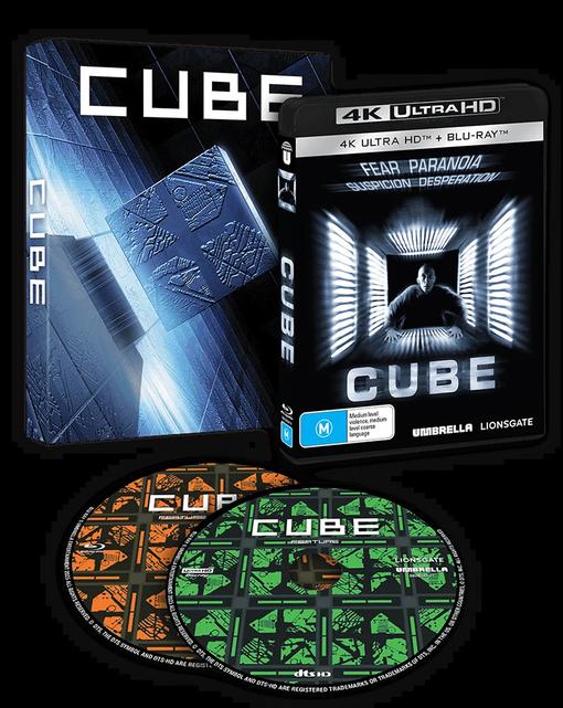 PRE-ORDER: CUBE (1997)  4K & Blu-ray/Region Free (Umbrella)