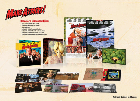 PRE-ORDER: Mars Attacks Limited Collectors Edition (UK) 4K Ultra HD + Blu-Ray (Region Free)