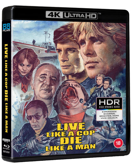 PRE-ORDER: Live Like a Cop Die Like A Man 4K Ultra HD + Blu-Ray/Region B (88 Films)