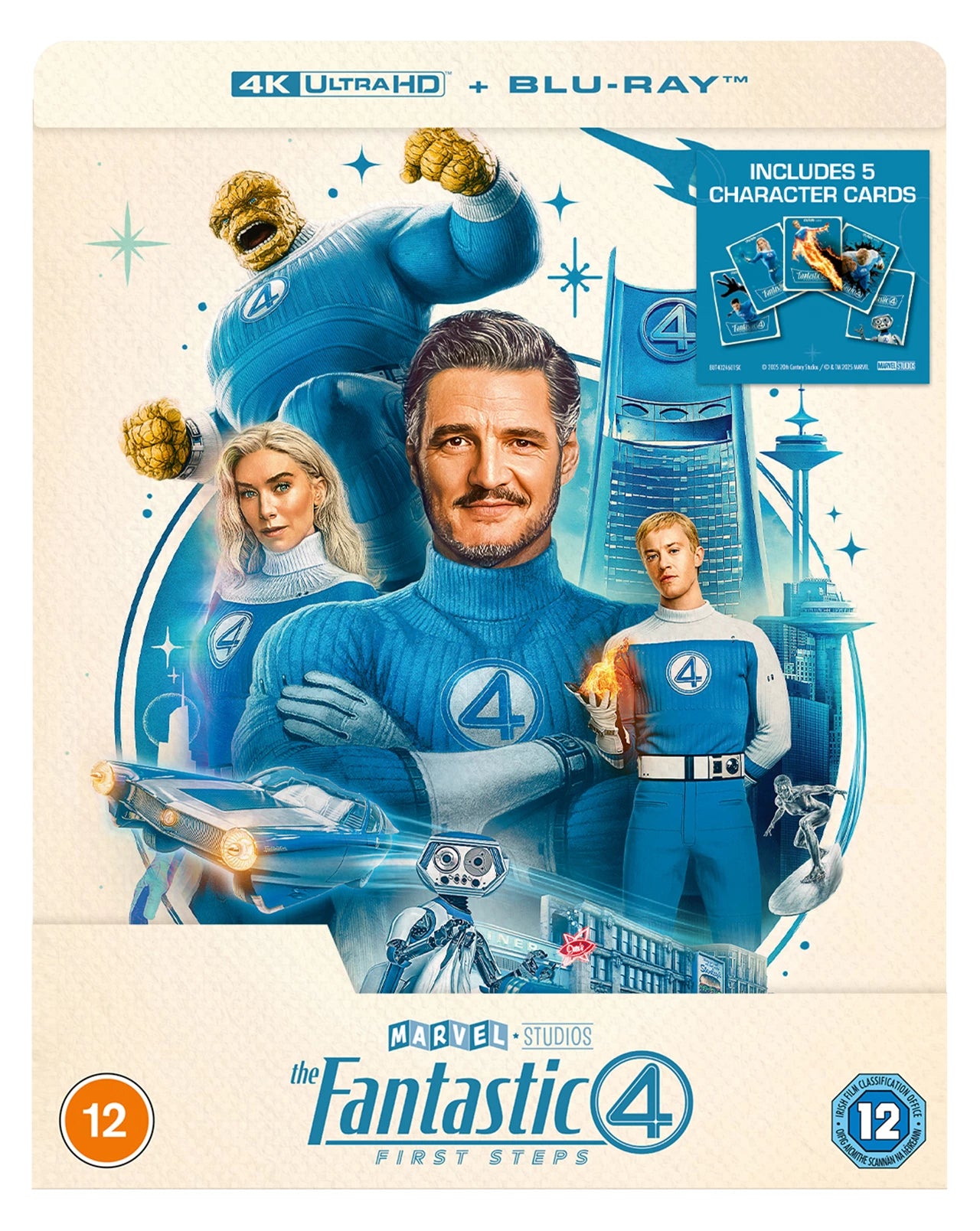 PRE-ORDER: The Fantastic Four - First Steps Limited Edition Steelbook (UK) 4K Ultra HD + Blu-Ray