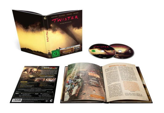 Twister Limited Mediabook Edition (4K Ultra HD Blu-ray + Remastered Blu-ray Region B) (Import/Turbine)