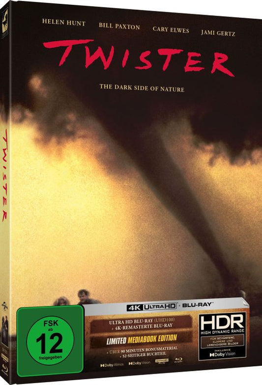 Twister Limited Mediabook Edition (4K Ultra HD Blu-ray + Remastered Blu-ray Region B) (Import/Turbine)