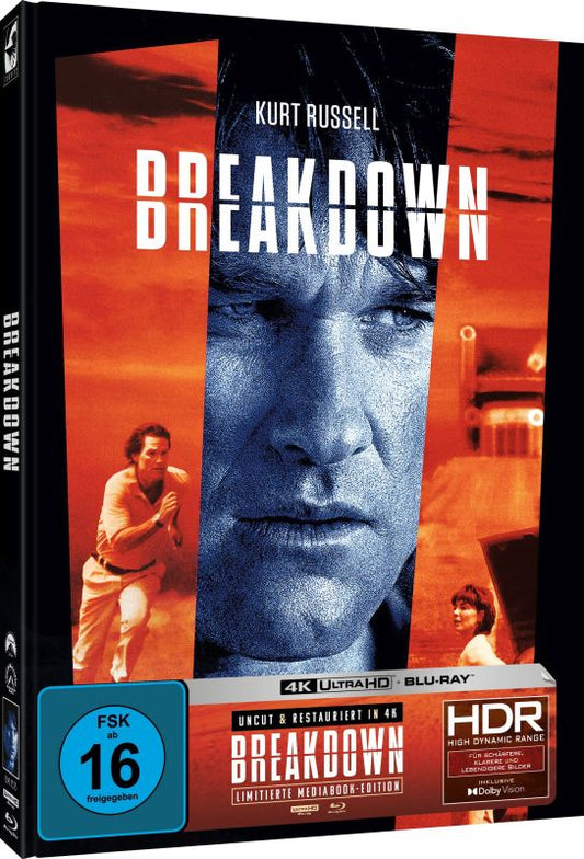 Breakdown (1997) – 2-Disc Mediabook A (4K Ultra HD + Blu-ray Region B) (Import/Turbine)