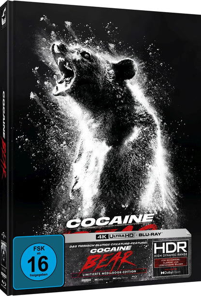 Cocaine Bear (2023) – Limited Edition Mediabook A (4K Ultra HD + Blu-ray Region B) (666 Copies) (Import/Turbine)