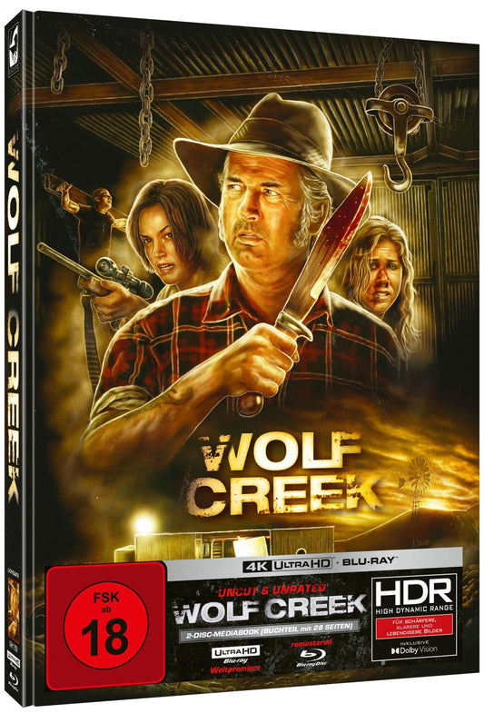 Wolf Creek - 2-Disc Mediabook E (4K Ultra HD Blu-ray + Blu-ray Region B) (Import/Turbine)