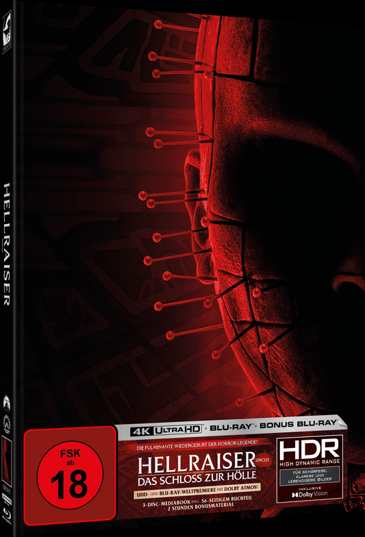 Hellraiser – (2022) – Mediabook F (4K UHD + 2 Blu-rays/Region B) – Limited to 666 Copies (Import/Turbine)