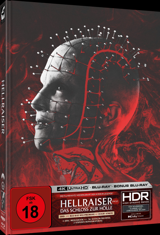 Hellraiser – (2022) – Mediabook G (4K UHD + 2 Blu-rays/Region B) – Limited to 666 Copies (Import/Turbine)