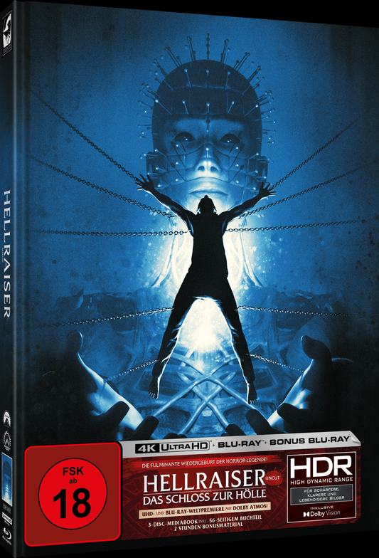 Hellraiser – (2022) – Mediabook E (4K UHD + 2 Blu-rays/Region B) – Limited to 666 Copies (Import/Turbine)