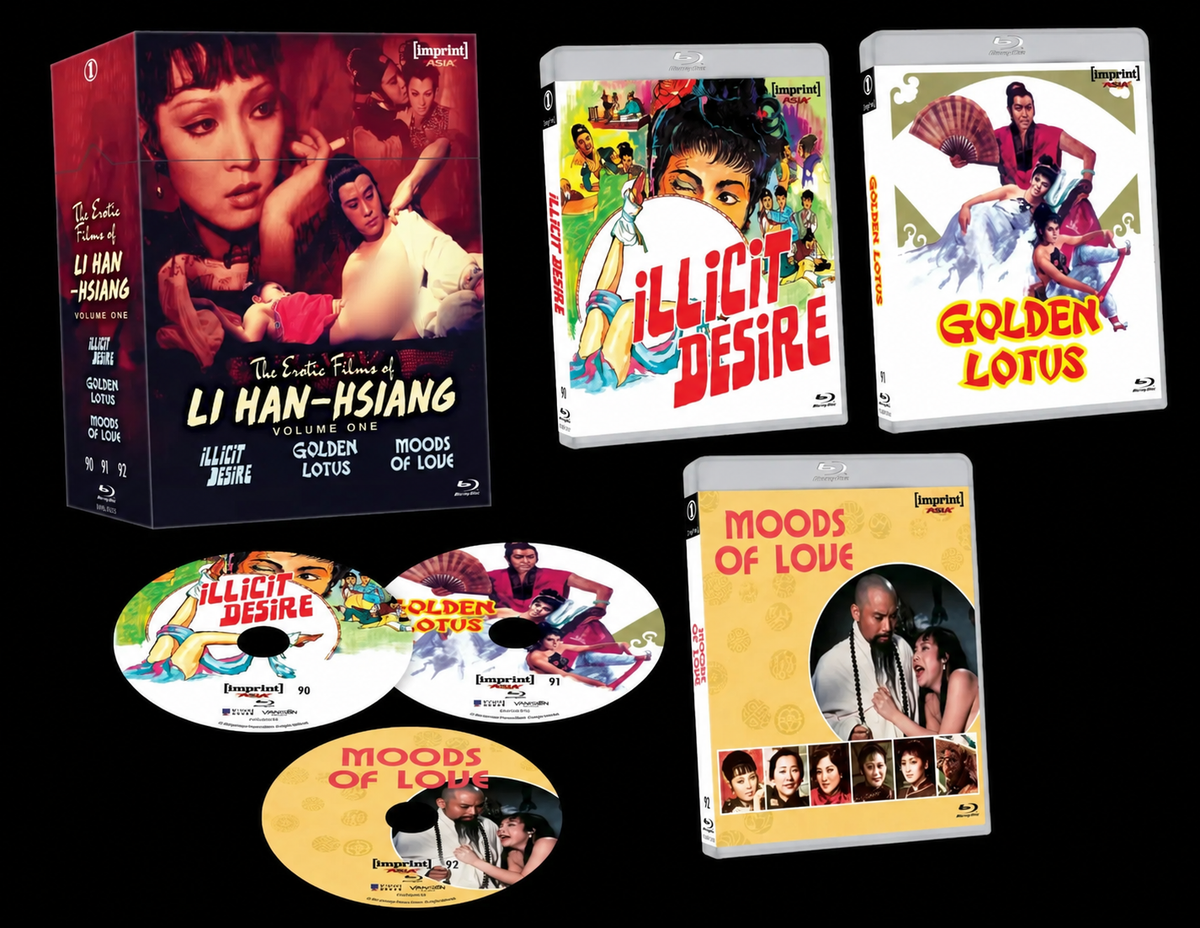 THE EROTIC FILMS OF LI HAN-HSIANG: VOLUME ONE (1973 - 1976) - BLU-RAY LIMITED EDITION HARDBOX - IMPRINT ASIA #90 - 92