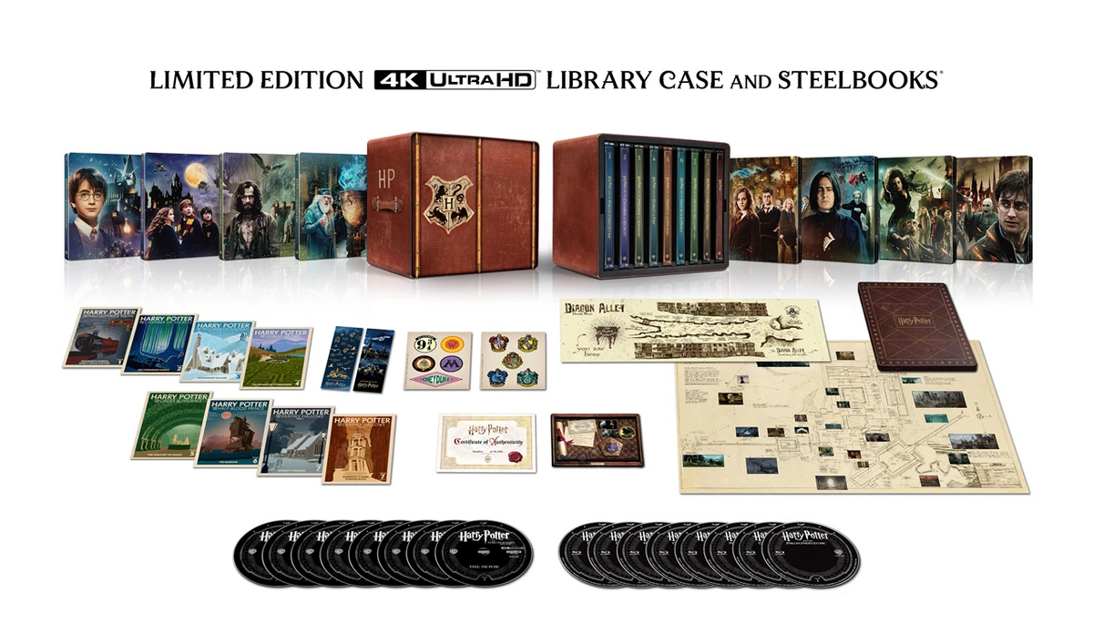 PRE-ORDER: Harry Potter Complete Collection (8 Film) Limited Edition Steelbook 4K Ultra HD (UK Edition)