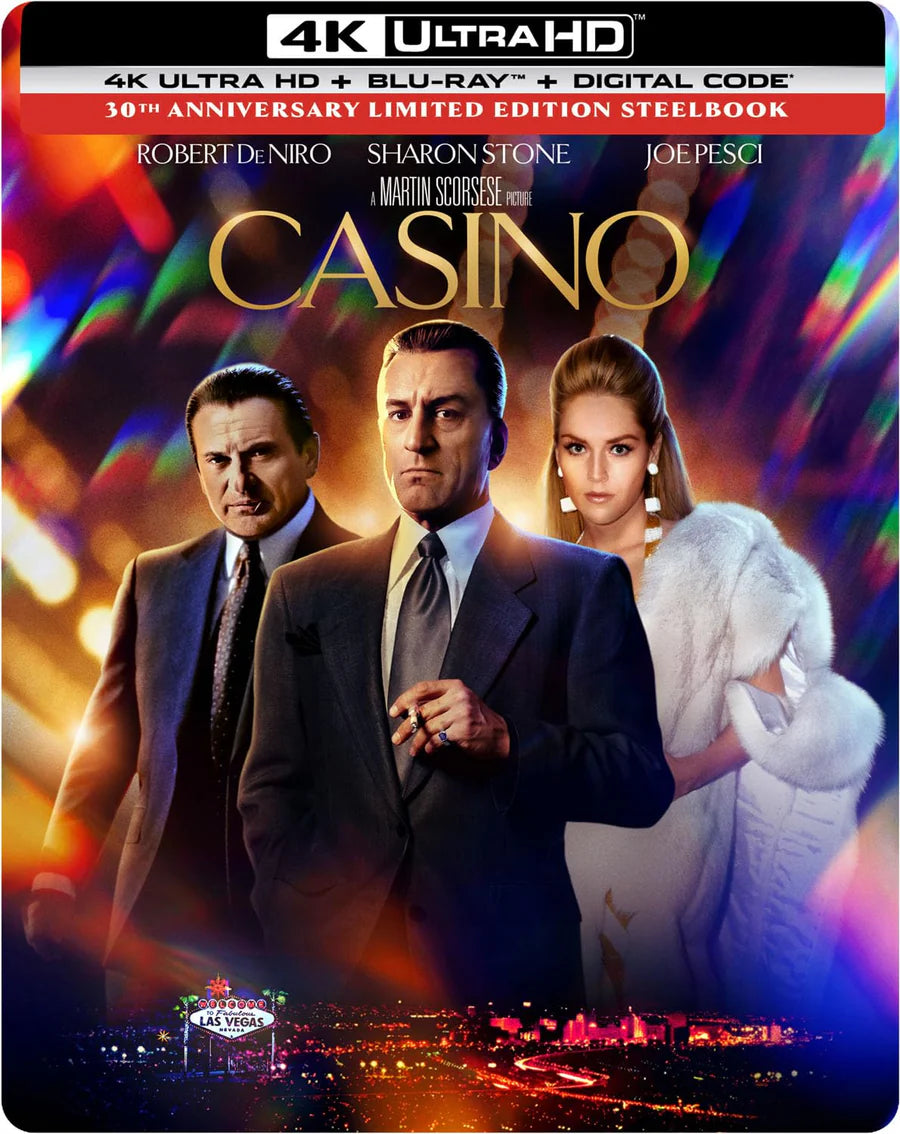 Casino 30th Anniversary Edition Steelbook 4K UHD + Blu-Ray + Digital Code