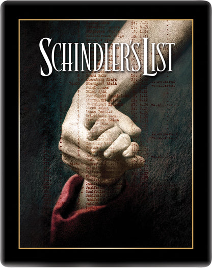 Schindlers List Theatrical Poster Limited Edition Steelbook (UK) 4K Ultra HD + Blu-Ray (Region Free)