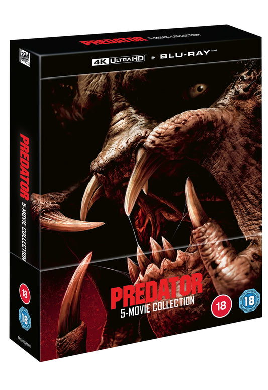 PRE-ORDER: Predator 1 To 5 Movie Collection 4K Ultra HD + Blu-Ray