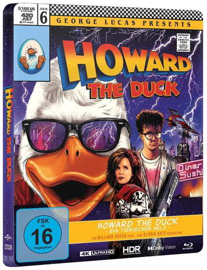 Howard the Duck 40th Anniversary Limited Edition Steelbook 4K Ultra HD + Blu-ray (Region B) (Import/Plaion Pictures)