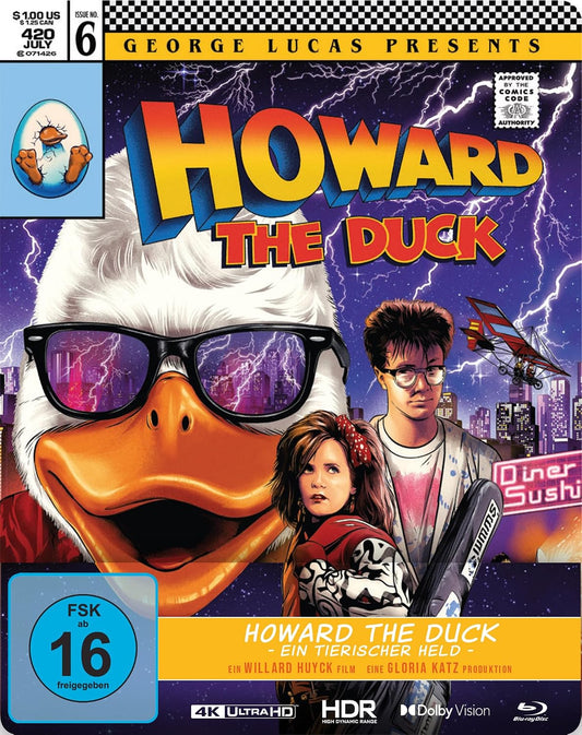 Howard the Duck 40th Anniversary Limited Edition Steelbook 4K Ultra HD + Blu-ray (Region B) (Import/Plaion Pictures)