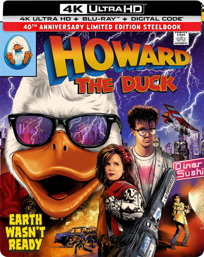 Howard the Duck 40th Anniversary Limited Edition Steelbook 4K Ultra HD + Blu-ray