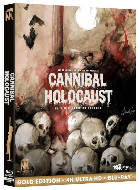 Cannibal Holocaust (1980) Gold Edition 4K UHD + Blu-Ray/Region B  (Import/Midnight Factory) (Italy)