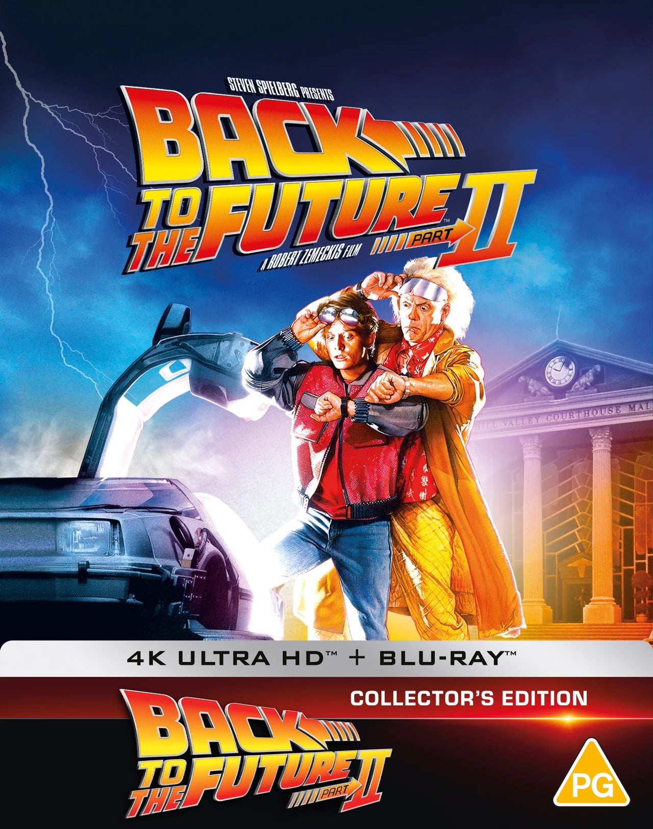 PRE-ORDER: Back To The Future - Part 2 Limited Collectors Edition Steelbook (UK) 4K Ultra HD + Blu-Ray (Region Free)