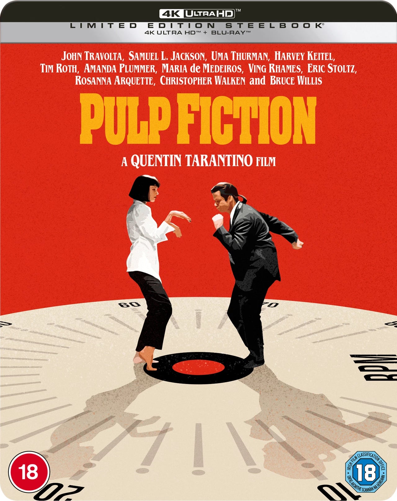 PRE-ORDER: Pulp Fiction Limited Edition Steelbook (UK) 4K Ultra HD + Blu-Ray (Region Free)