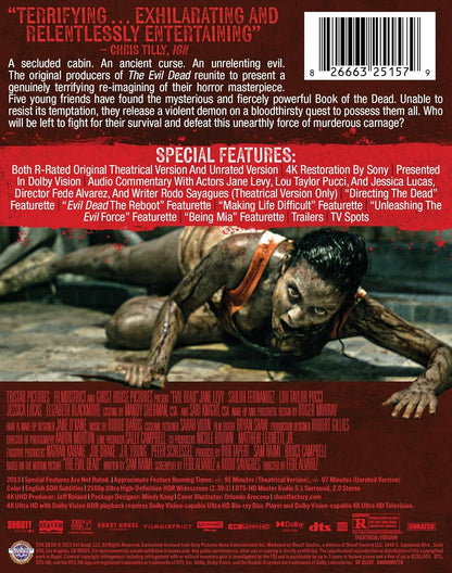 Evil Dead (2013) Limited Edition Steelbook 4K UHD