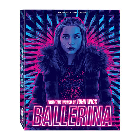 Ballerina: From The World Of John Wick Lenticular Steelbook (4K + Blu-Ray + Digital Copy)
