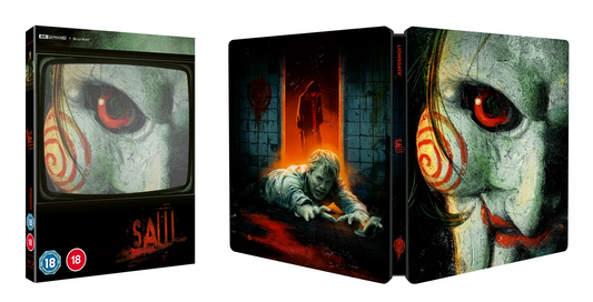 PRE-ORDER: Saw Limited Edition Steelbook UK (4K Ultra HD + Blu-Ray/Region B) (Lionsgate)