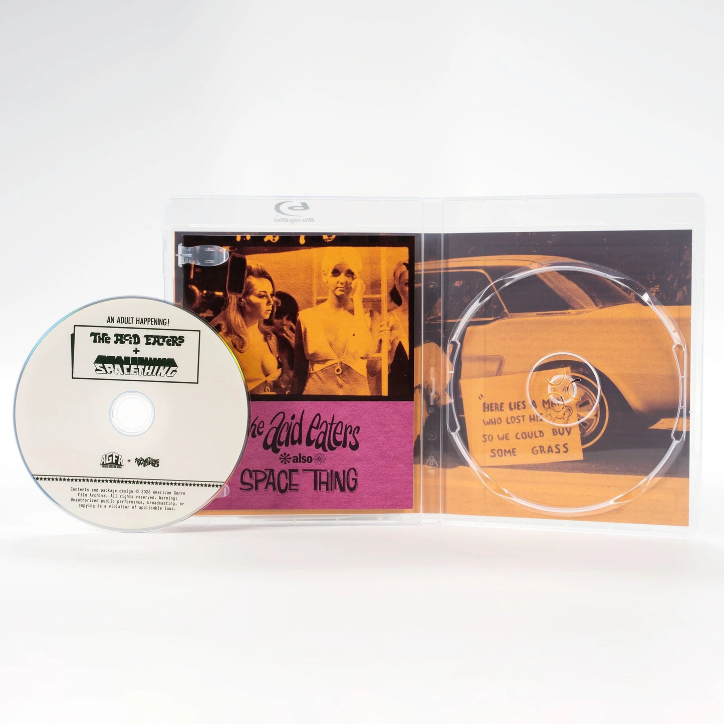 PRE-ORDER: The Acid Eaters + Space Thing with Limited Edition Slipcover Blu-Ray (American Genre Film Archive)