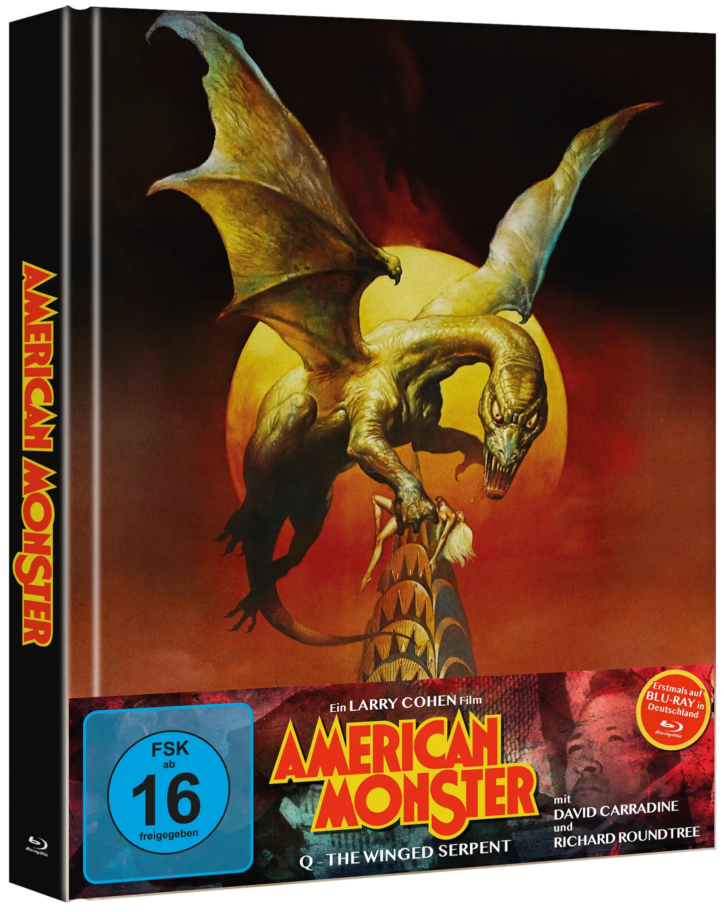 American Monster AKA Q: The Winged Serpent – Mediabook A – 2 Blu-rays – (Region B) (Import/Plaion Pictures