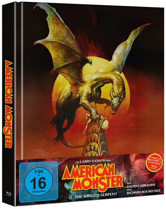American Monster AKA Q: The Winged Serpent – Mediabook A – 2 Blu-rays – (Region B) (Import/Plaion Pictures