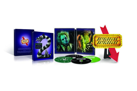 PRE-ORDER: Beetlejuice / Beetlejuice Beetlejuice Limited Collectors Edition Steelbook (UK) 4K Ultra HD + Blu-Ray (Region Free)
