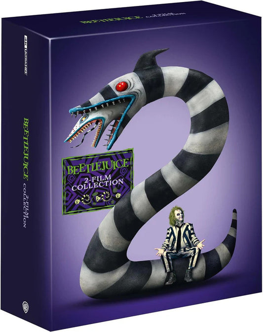 PRE-ORDER: Beetlejuice / Beetlejuice Beetlejuice Limited Collectors Edition Steelbook (UK) 4K Ultra HD + Blu-Ray (Region Free)