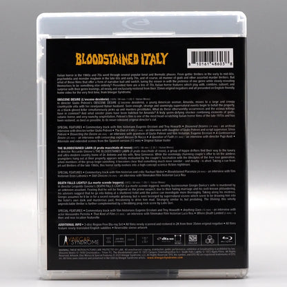 Bloodstained Italy: Obscene Desire / The Bloodstained Lawn / Death Falls Lightly w/ Limited Edition Slipcover Blu-Ray