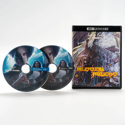 PRE-ORDER: Bloody Psycho Limited Edition Slipcover 4K UHD + Blu-Ray (Vinegar Syndrome)